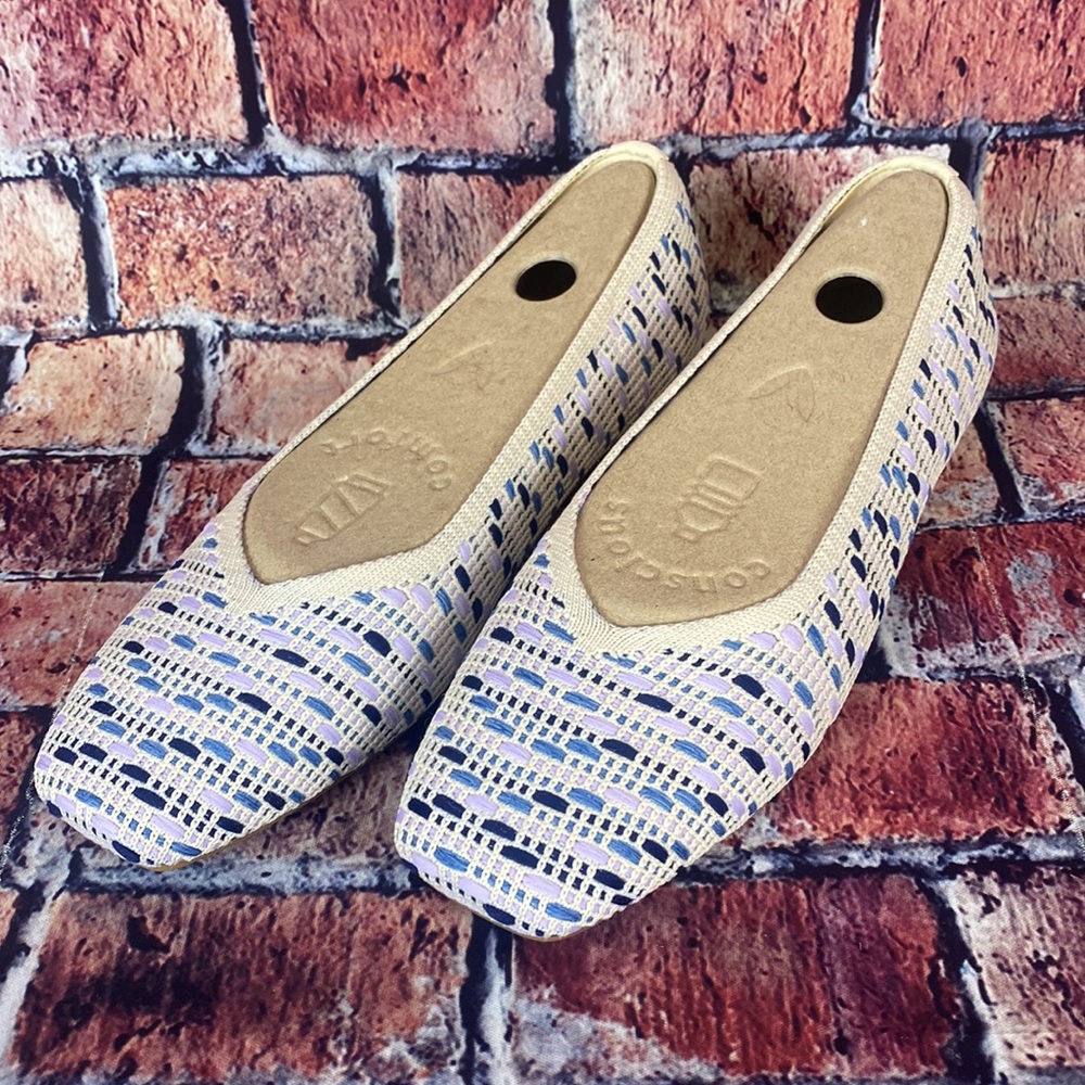 VIVAIA Square-Toe V-Cut Flats Margot 2.0